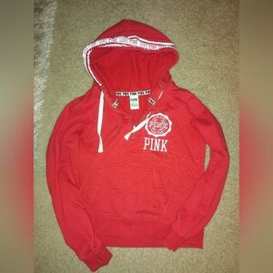 Red & White PINK Hoodie Size Small, Great Condition!  Make An Offer!
